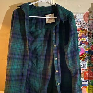 🌟 basic green flannel 🌟